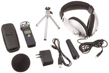 10. Zoom H1 Digital Recorder Bundle with APH-1 Accessory Pack and Headphones