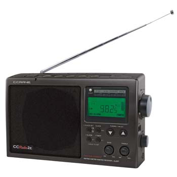 8. C. Crane CCRadio-2E Enhanced Portable AM FM Weather and 2-Meter Ham Band (Black) CC2BE