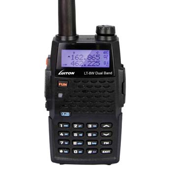 2. LUITON LT-8W Dual Band 2-Way Ham Radio: Transceiver Long Distance Amateur Portable Walkie Talkie（Black）