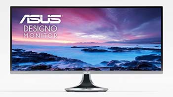 8. ASUS Designo Curved MX34VQ 34” UWQHD 100Hz DP HDMI Adaptive-Sync Qi Wireless Charger Eye Care Frameless Monitor