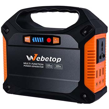 2. Webetop 155Wh 42000mAh Portable Generator