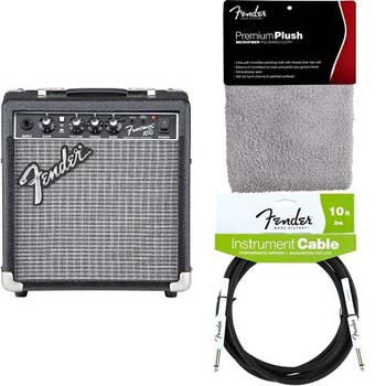 6. Fender Frontman 10G Electric Guitar Amplifier bundle
