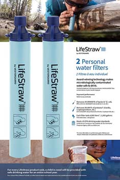 10: LifeStraw Personal Water Filter for Hiking Camping Travel & Emergency Preparedness