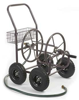6. Liberty Garden Grade 4-Wheel Hose Reel Care For Garden