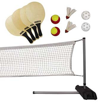 2. Set of Pickleball, Badminton and Quickstart Tennis Net by Lifetime