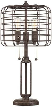8). Industrial Cage Edison Bulb