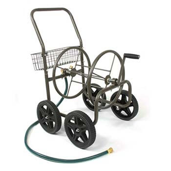10. Liberty Residential Grade 4-Wheel Hose Reel With Cart For Garden