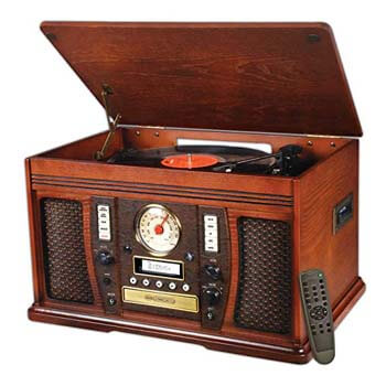 01. Victrola Aviator 7-in-1 Turntable Entertainment Center