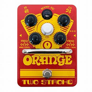 7). Orange 2 Stroke EQ Boost Pedal