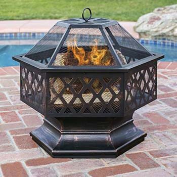 8. Hex Shaped-Fire Pit