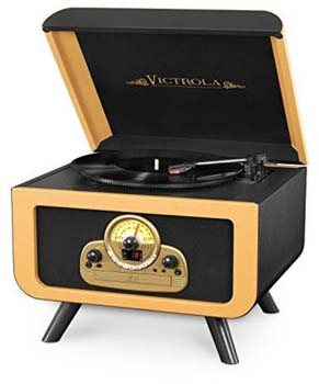 07. Victrola Tabletop Turntable Entertainment Center