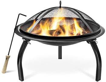 9. Sorbus Fire Pit-22-Inch-Portable Outdoor-Fireplace