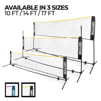 9. Set of Portable Net for Badminton, Tennis, Pickleball, Soccer Tennis and Kids Volleyball by Boulder