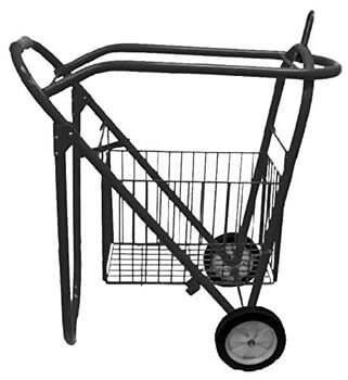 2. Rolling Saddle Rack-Cart with Basket from Showman