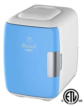 1. Mini Fridge Electric Cooler and Warmer by Cooluli