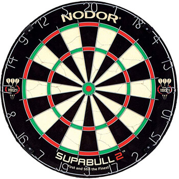 9. Nodor Supabull2 Bristle Dartboard