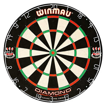 1. Winmau Diamond plus Tournament Bristle Dartboard