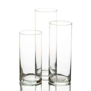 6. Eastland Glass Cylinder Vase Set of 3