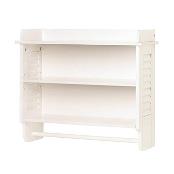 5. Gifts and Décor Nantucket Home White Bathroom Organizer