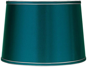 6. Brentwood Satin Teal Blue Drum Lamp Shade