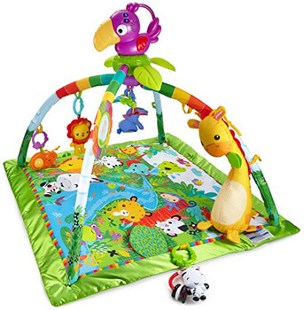 8. Fisher-Price Rainforest Music & Lights Deluxe Gym