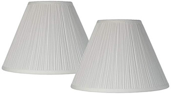 1. Brentwood Antique White Lamp Shades, 2-Set