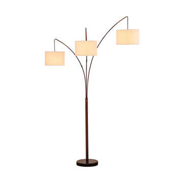 6. Brightech Trilage – Modern LED Arc Floor Lamp