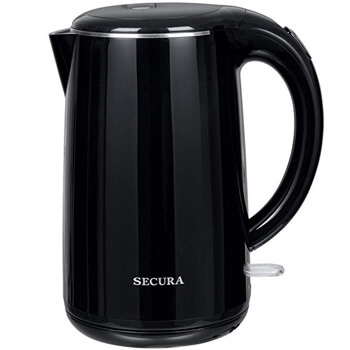 8. Secura SWK-1701DB The Original Stainless Steel Double Wall Electric Water Kettle