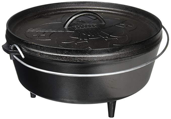 10. Lodge L12CO3BS Boy Scouts of America Cast Iron Camp Dutch Oven