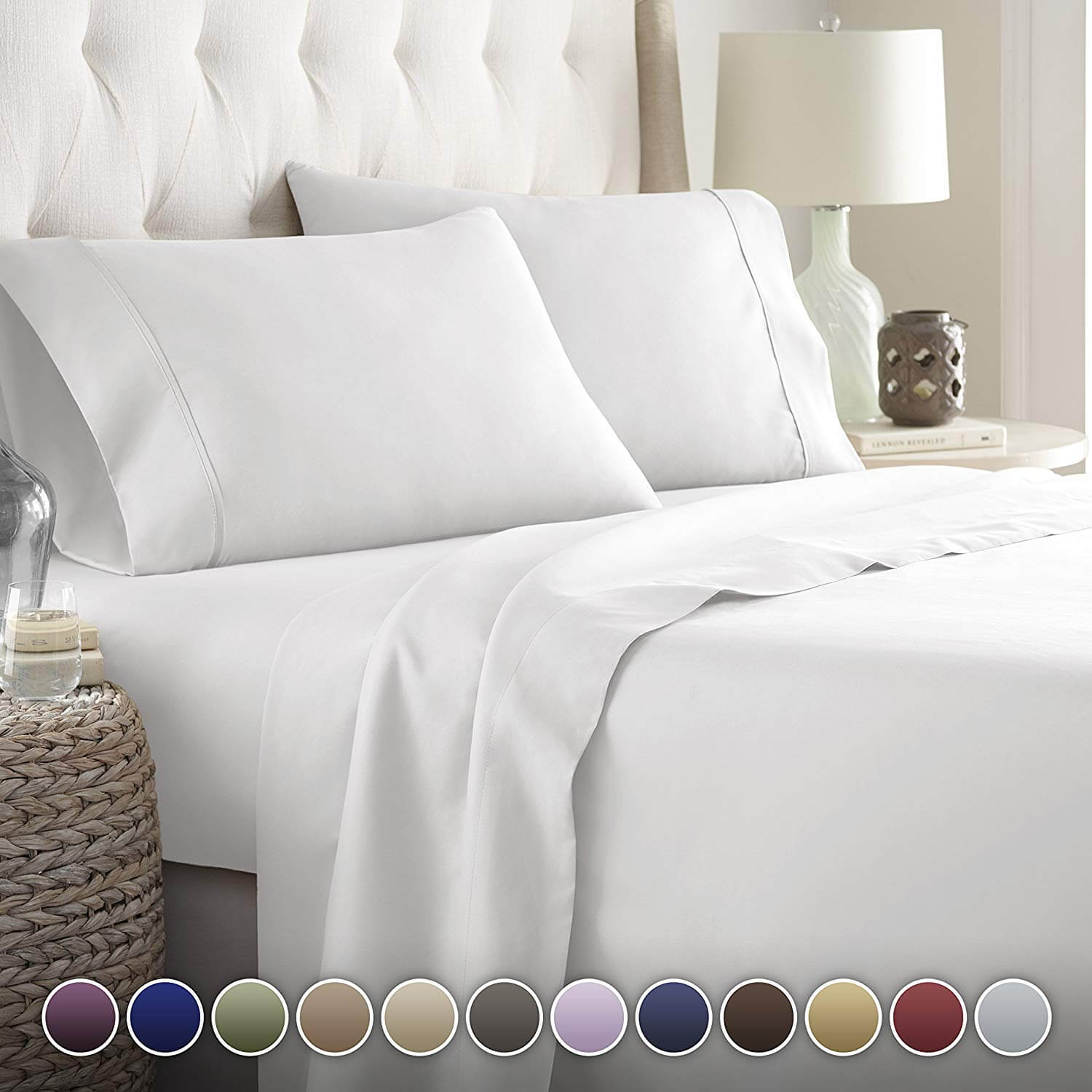 10. Hotel Luxury Bed Sheets Set- 1800 Series