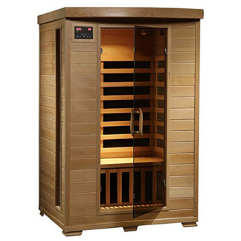 2. Radiant Saunas 2-Person Hemlock Infrared Sauna with 6 Carbon Heaters