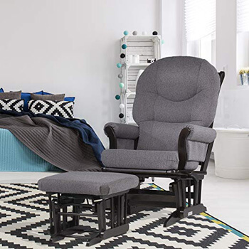 6. Dutailier Sleigh Glider-Multiposition, Recline and Ottoman Combo