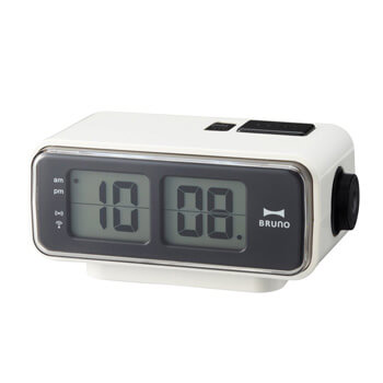 8. Retro Digital Flip Desk Alarm Clock White