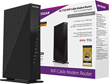 8. Netgear C6300-100NAS AC1750 (16x4) DOCSIS 3.0 WiFi Cable Modem Router Combo (C6300