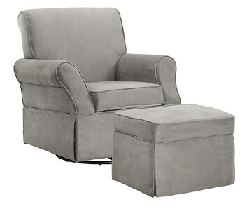 10. Baby Relax The Kelcie Nursery Swivel Glider Chair and Ottoman Set