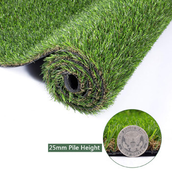 4. GOLDEN MOON Realistic Artificial Grass Mat 5-Tone Thick Outdoor Turf Rug