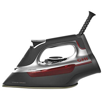 4.CHI (13101) Steam Iron With Titanium Infused Ceramic Soleplate & Over 300 Steam Holes, Professional Grade (13101)