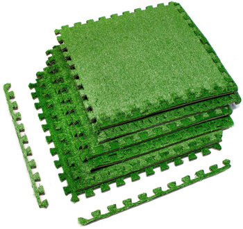 10. Sorbus Grass Mat Interlocking Floor Tiles
