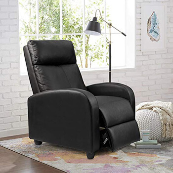 2. Homall Single Recliner Chair Padded Seat
