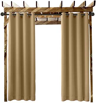 6. Extra Wide Outdoor Curtain Wheat 120