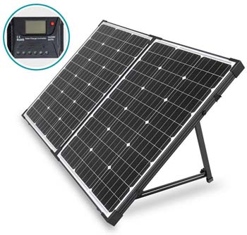7: HQST 100 Watt 12 Volt off Grid Monocrystalline Portable Folding Solar Panel Suitcase