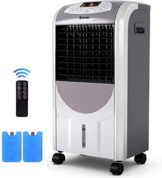 5: COSTWAY Air Cooler and Heater, Compact Portable Air Conditioner