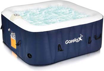 4: Goplus 4-6 Person Portable Outdoor Spa, Inflatable Hot Tub
