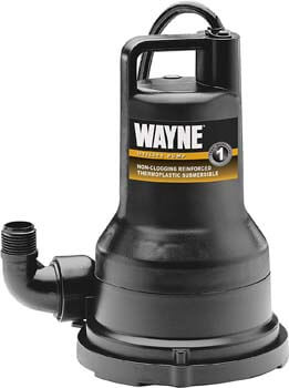 9. Wayne VIP50 1/2 HP Thermoplastic Portable Electric Water Removal Pump
