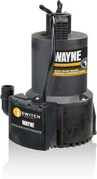 1. Wayne 57729-WYN1 EEAUP250 1/4 HP Automatic ON/OFF Electric Water Removal Pump