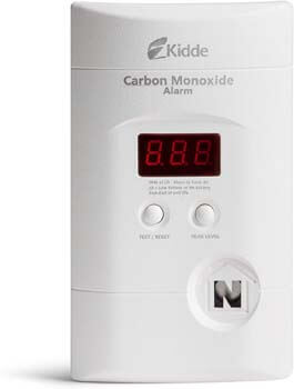 3. Kidde Nighthawk Plug-In AC/DC Carbon Monoxide Alarm Detector
