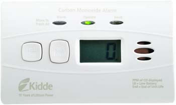 7. Kidde 21010047 C3010D Carbon Monoxide Alarm with Digital Display and 10 Year Sealed Battery