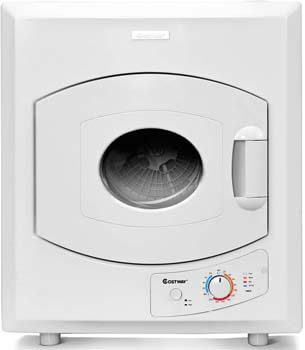 5. COSTWAY Electric Compact Laundry Dryer, 2.65 Cu. Ft. Capacity Portable Tumble Clothes Dryer