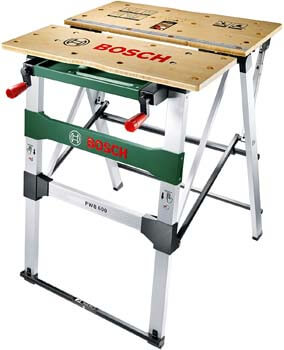 10. Bosch Work Bench PWB 600 (4 blade clamps, cardboard box, max. load capacity. 200 kg)