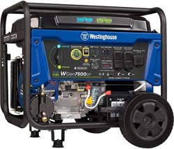 3. Westinghouse WGen7500DF Dual Fuel Portable Generator
